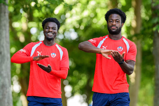 Samuel Asoma och Kevin Nyarko
