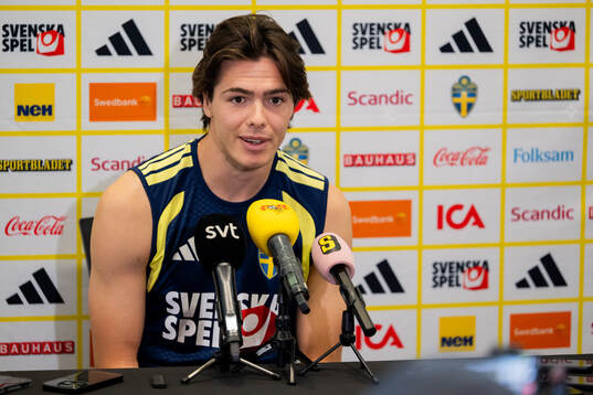 Goalkeeper Jacob Widell Zetterström of the Swedish men's