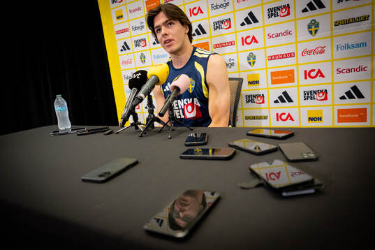 Goalkeeper Jacob Widell Zetterström of the Swedish men's