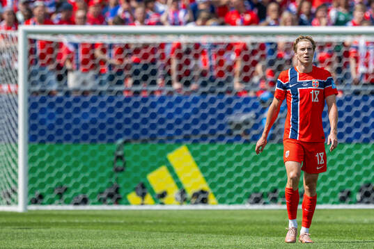 Kristian Thorstvedt of Norway looks dejected