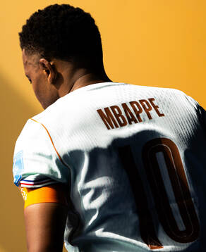 Kylian Mbappe of France at half-time