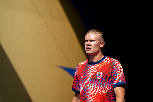 Erling Braut Haaland of Norway at half-time