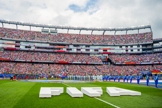 General view of Boston Stadium