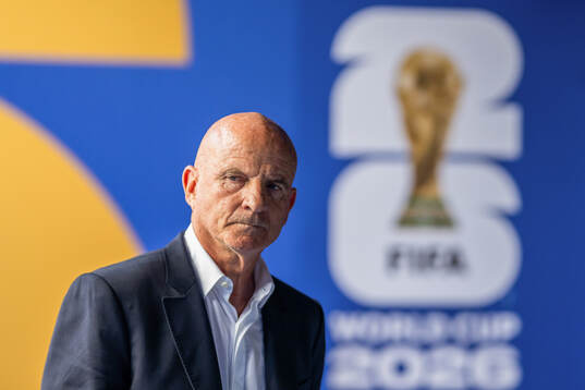 Assistant coach Guy Stéphan of France at half-time
