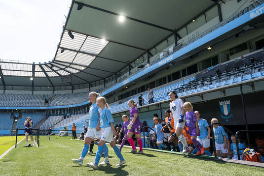 Malmö FFs Mia Persson och målvakt Zecira Musovic