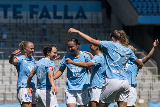 Malmö FFs Miljana Ivanovic jublar