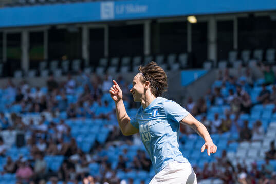 Malmö FFs Miljana Ivanovic jublar
