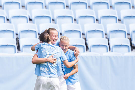 Malmö FFs Sara Kanutte Sørensen Fornes jublar