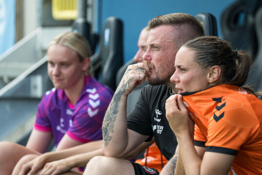 Kristianstads tränare NIk Chamberlain deppar