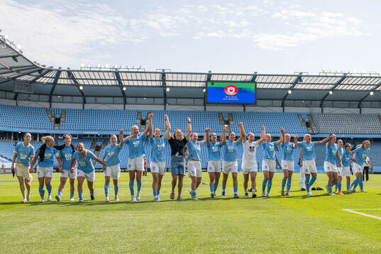 Malmö FFs spelare jublar