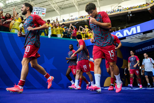 Bernardo Silva and Joao Neves of Portugal