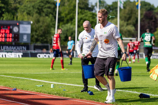 Varbergs målvaktstränare Fredrik Backe