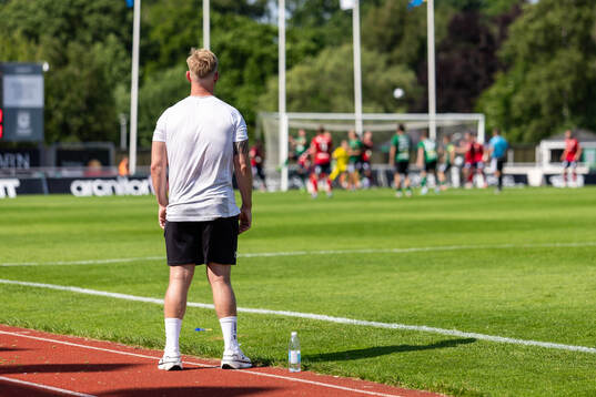 Varbergs tränare Victor Salwén