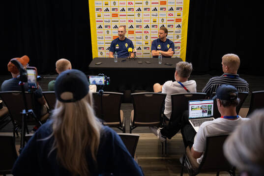 Bläddra bland fler bilder av Football, FIFA World Cup 2026, day 17, Sweden, Press Event