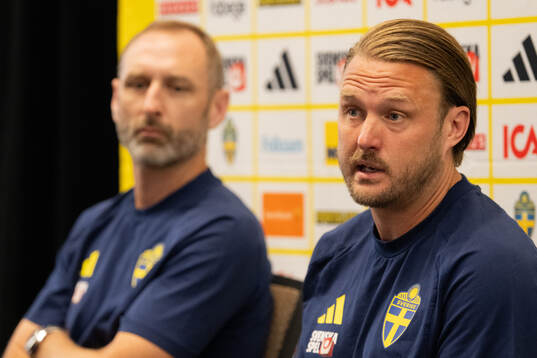 Assistant coach Andreas Georgson and assistant coach Björn