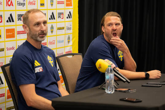 Assistant coach Andreas Georgson and assistant coach Björn