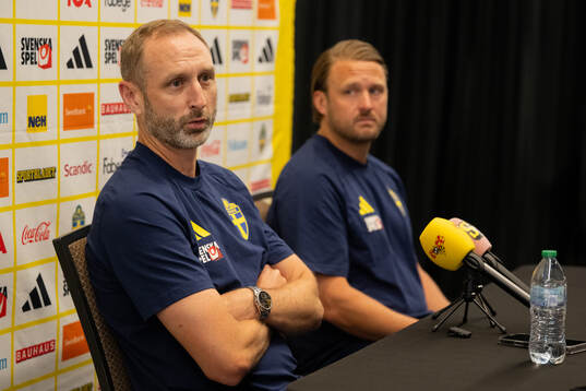 Assistant coach Andreas Georgson and assistant coach Björn
