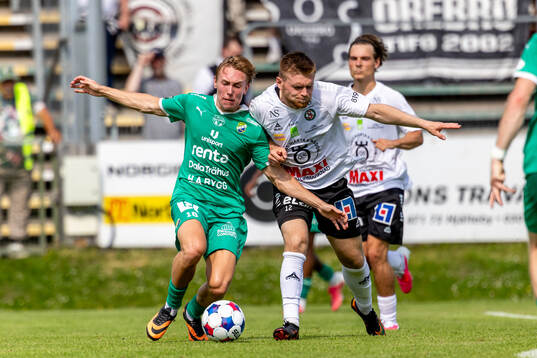 Ljungskiles Hugo Borstam och Örebros Dino Salihovic