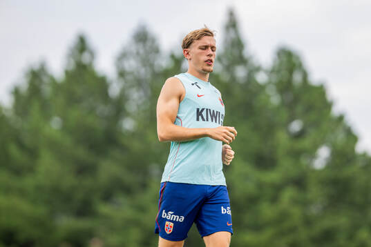 Marcus Holmgren Pedersen of the Norwegian national football