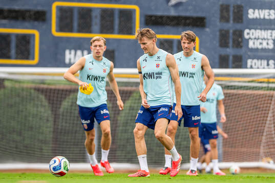 Martin Ødegaard of the Norwegian national football team at
