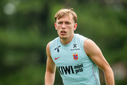 Marcus Holmgren Pedersen of the Norwegian national football