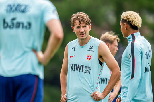 Sander Berge of the Norwegian national football team at a