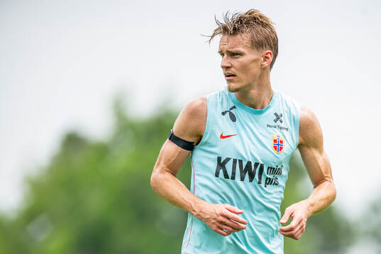 Martin Ødegaard of the Norwegian national football team at