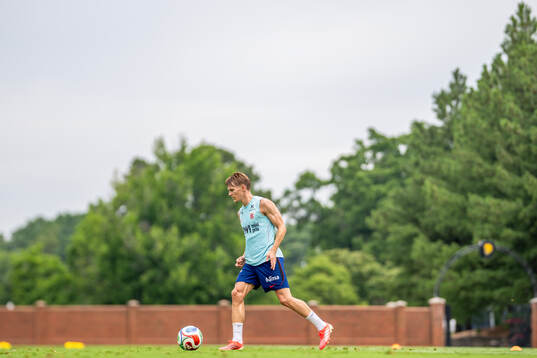 Martin Ødegaard of the Norwegian national football team at