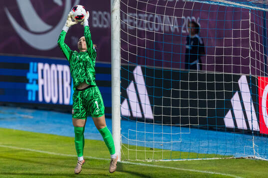 Goalkeeper Julia Wozniak of Poland