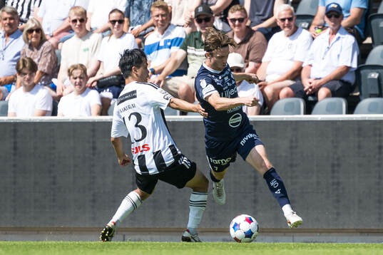Landskronas Kota Sakurai och IFK Värnamos Carl Johansson