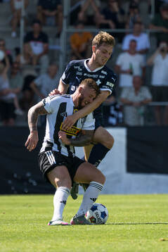 Landskronas Markus Björkqvist och IFK Värnamos Samuel