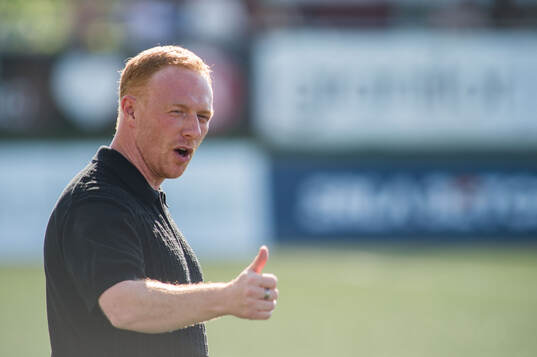 Helsingborgs manager Stevie Grieve