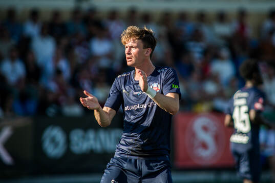 Helsingborgs Alexander Johansson jublar
