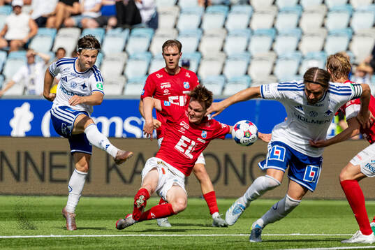 IFK Norrköpings Axel Brönner och Norrbys Julius Johansson