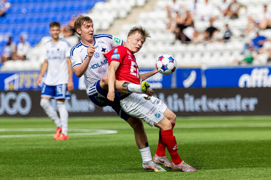 IFK Norrköpings Aleksander Opsahl och Norrbys Kevin