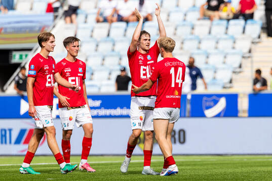 Norrbys Johannes Engvall, Joel Hjalmar, Charlie Axede och