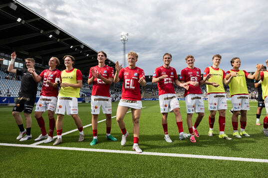 Norrbys spelare jublar