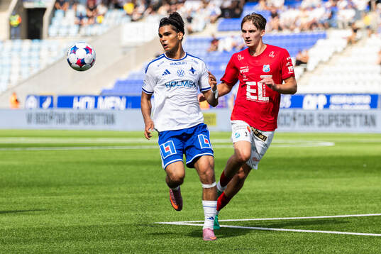 IFK Norrköpings Noel Sernelius och Norrbys Johannes Engvall