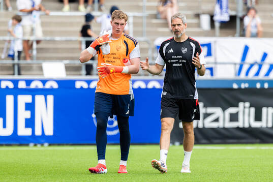 IFK Norrköpings målvakt Theo Krantz och målvaktstränare