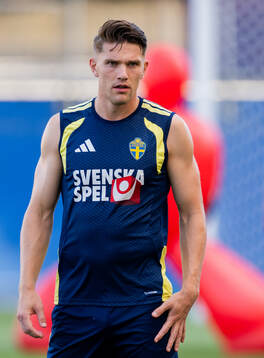 Viktor Gyökeres of the Swedish national football team at a