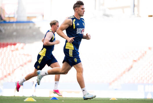 Viktor Gyökeres of the Swedish national football team at a