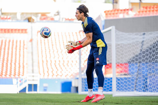 Goalkeeper Jacob Widell Zetterström of the Swedish