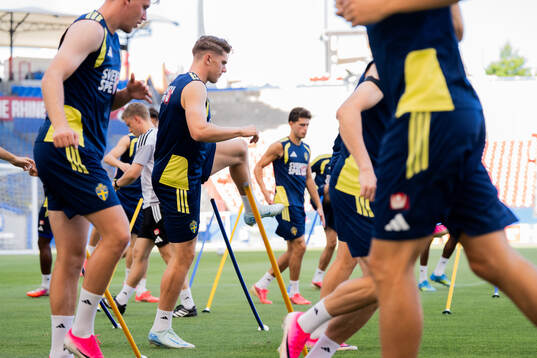 Viktor Gyökeres of the Swedish national football team at a