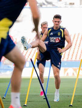 Viktor Gyökeres of the Swedish national football team at a