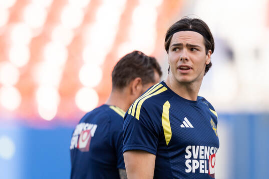 Goalkeeper Jacob Widell Zetterström of the Swedish