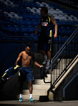 Taha Ali of the Swedish national football team at a
