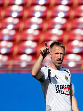 Head coach Graham Potter of the Swedish national football