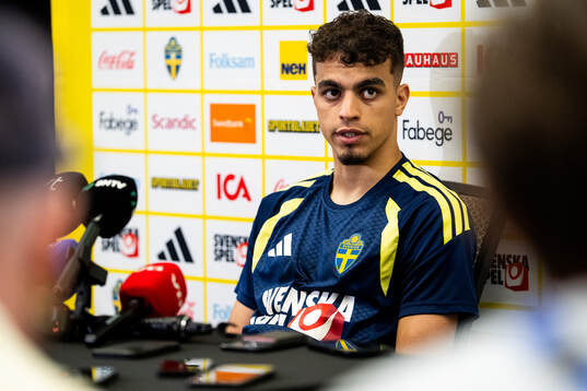 Yasin Ayari of the Swedish men's national football team
