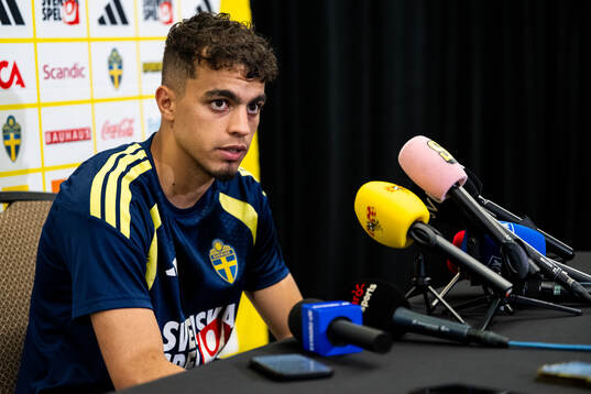 Yasin Ayari of the Swedish men's national football team