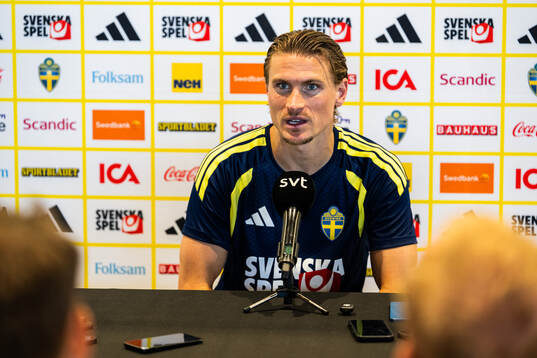Carl Starfelt of the Swedish men's national football team